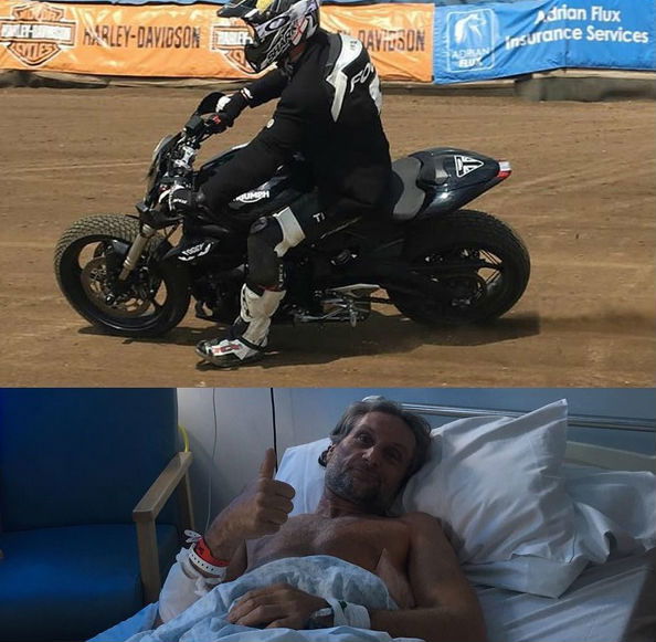 Watch: Carl Fogarty gets all out of shape at Dirt Quake